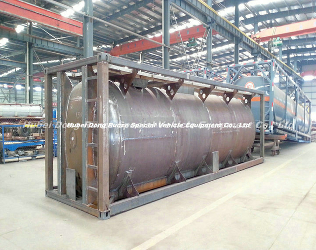 Tcs 20feet Beam Type Tank Container T14 (Liquid cargo container) for Chemical Hydrogen Silicon 21.6cbm Trichlorosilane (SiHCl3) Storage and Transport