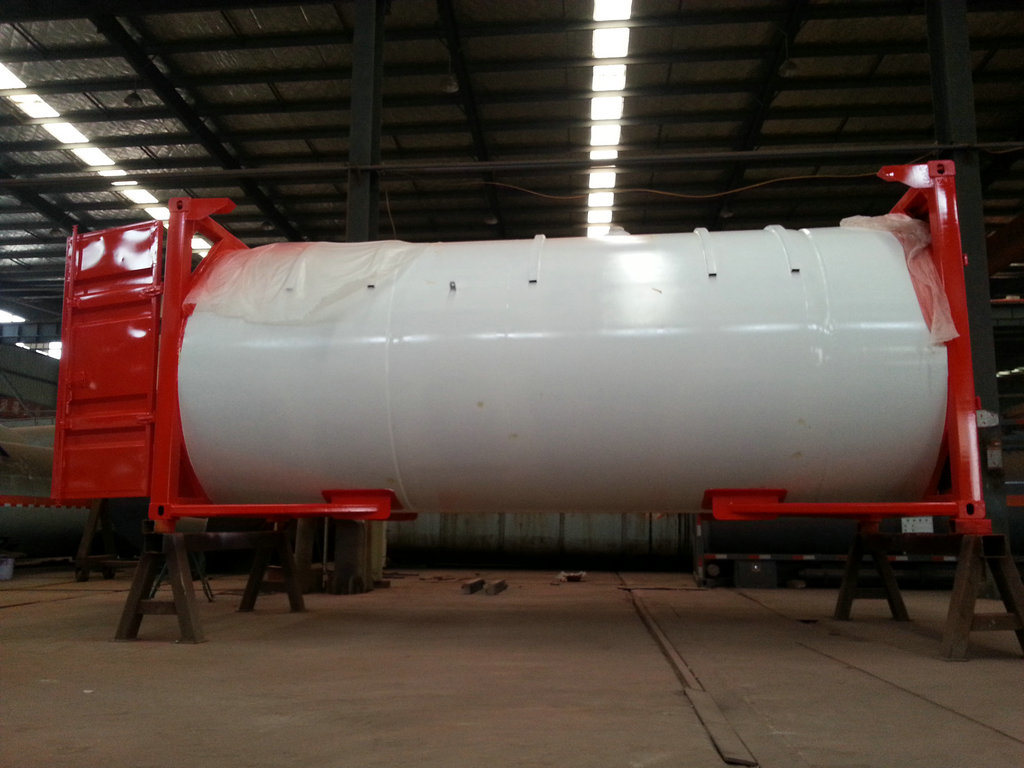 20FT ISO LPG Tank Container (DEM, Isobutane, cooking gas) Custermizing Mounted with Motor Pump Dispenser