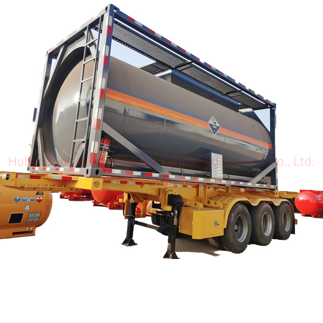 Lined PE ISO Chemical Tank Container for Storage Transport Ammonia Water, Hydrochloric Acid, Phosphoric Acid, Hydrogen Peroxide, Caustic Soda 