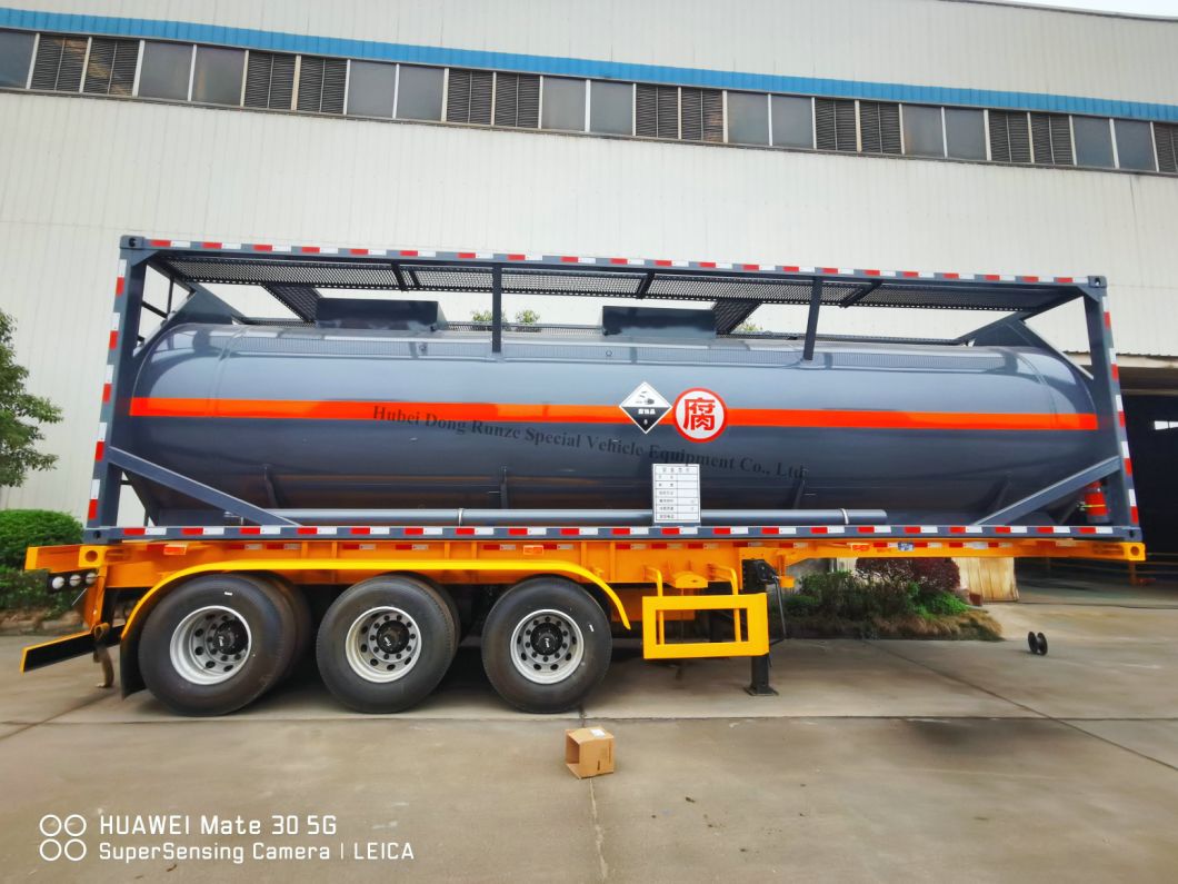 Carbon Steel Lined LDPE T7 Transportable Tank Container (Corrosive Acidic Liquid ISO Tank Containers) 28mt 30FT