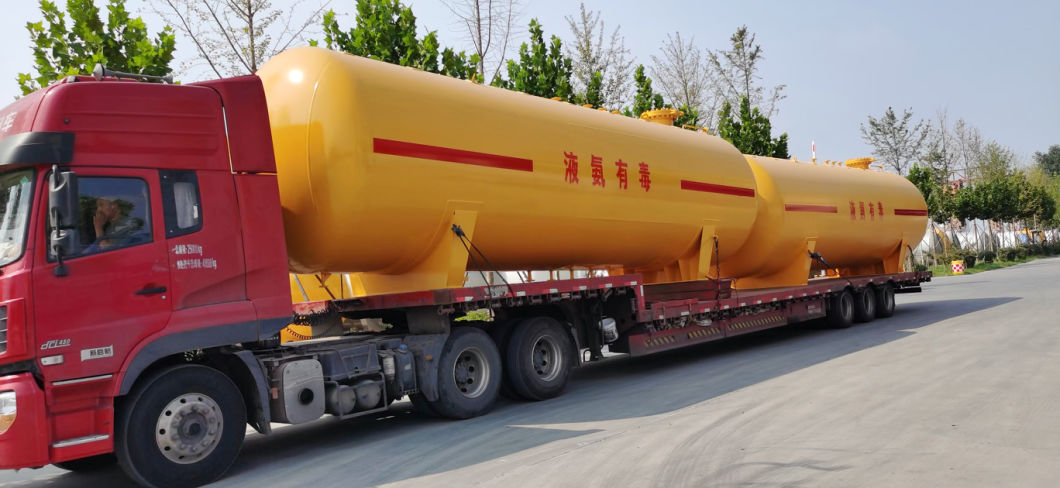 80 M3 Liquid Ammonia Storage Tank (41 Ton 21.6 Bar NH3 Gas 22mm Pressure Vessel DN3200)
