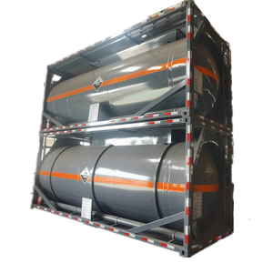 20 Feet Steel Lined PE ISO Container Tank for Transport HCl Acid Caustic Soda