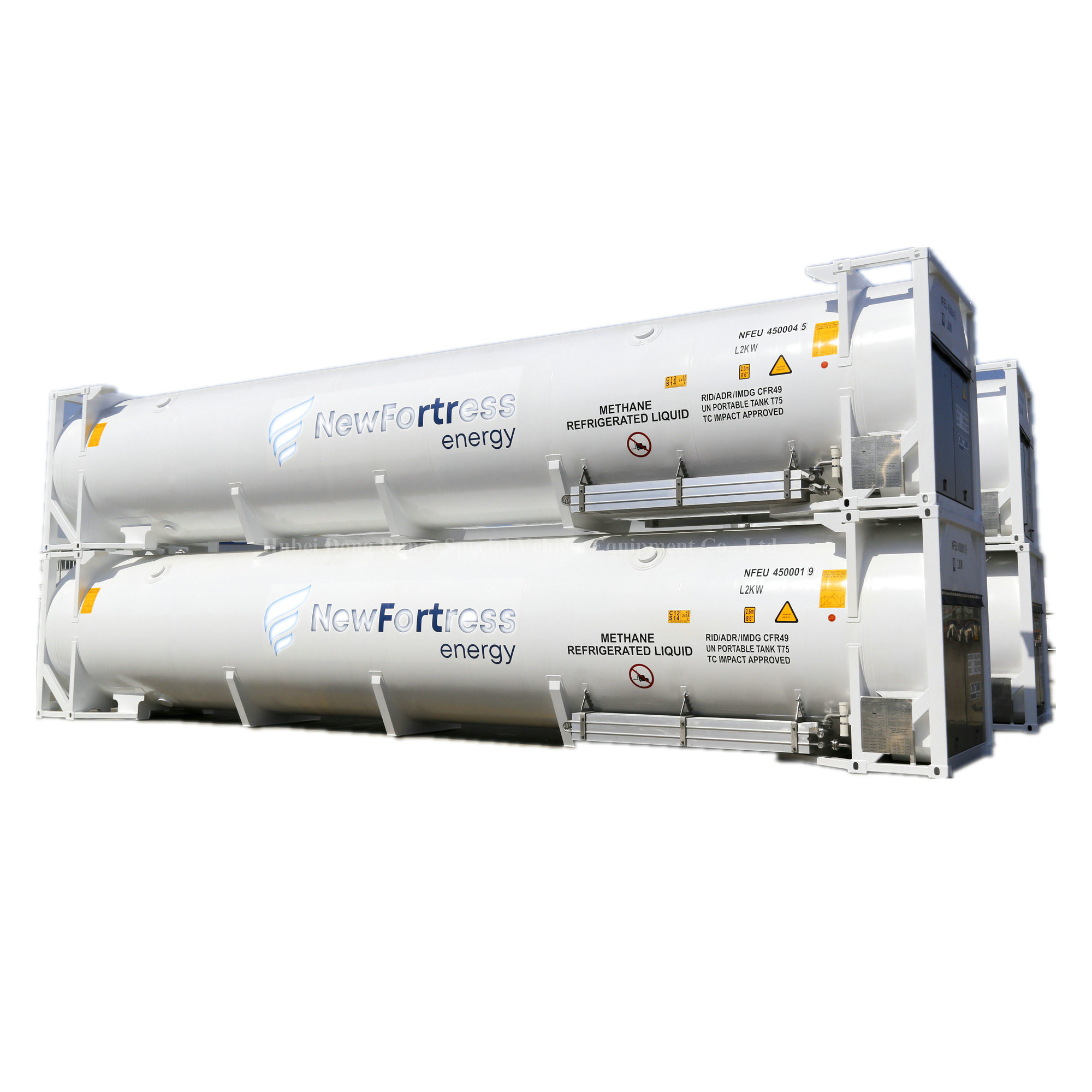 40FT T75 ISO Portable Tank for Un1972 Methane Refrigerated Liquid Cryogenic Liquid Lox Lin Lar Lco2 LNG