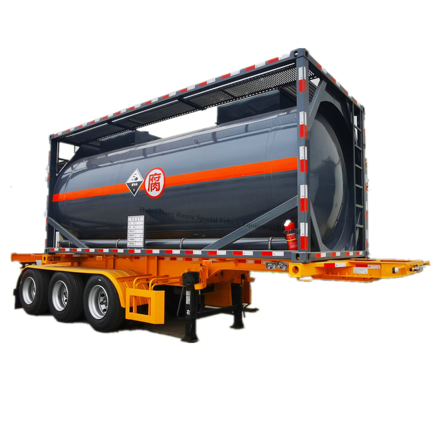 20FT ISO Tank Container for Road Transport Chemical Acid (HCl, H2SO4, HNO3 50%, FeCl3)