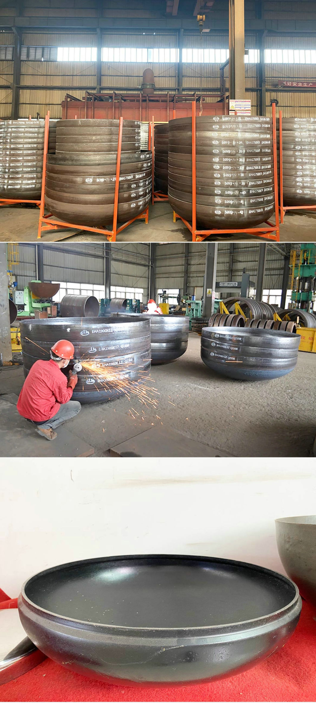 Cutomized Stainless Steel Torispherical Head (Dishing And Pressing End Torispherical Dished Head Duplex Steel,Carbon Steel,Stainless Steel,Aluminum,Titanium)