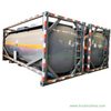  20feet Steel Lined PE ISO Container Tank for Hydrochloric Acid Sodium Hypochlorite Ferric Chloride