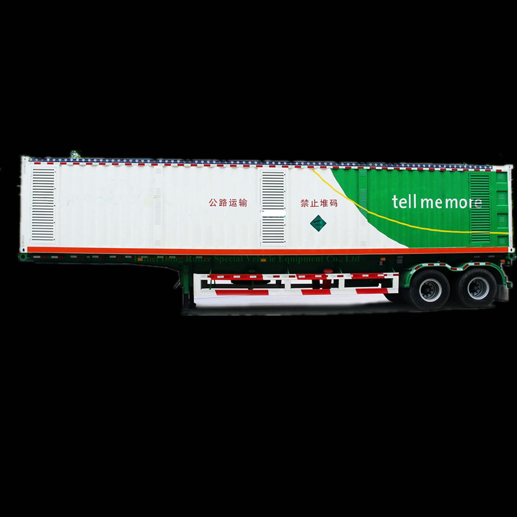 40FT CNG Tube Skid Tube Bundle Container Trailer (Hydrogen Storage Cascade, Compressed Natural Gas Jumbo Tube Trailer, Gaseous Hydrogen Tube Trailers)