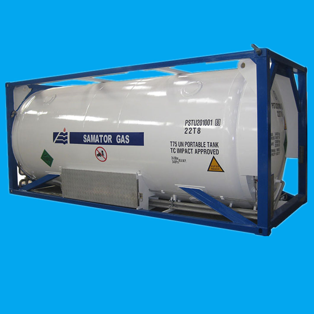 T75 Offshore Cryogenic Tanks Portable Tanks 20FT for Liquid Oxygen Liquid Nitrogen Liquid Argon C02 LNG Storage