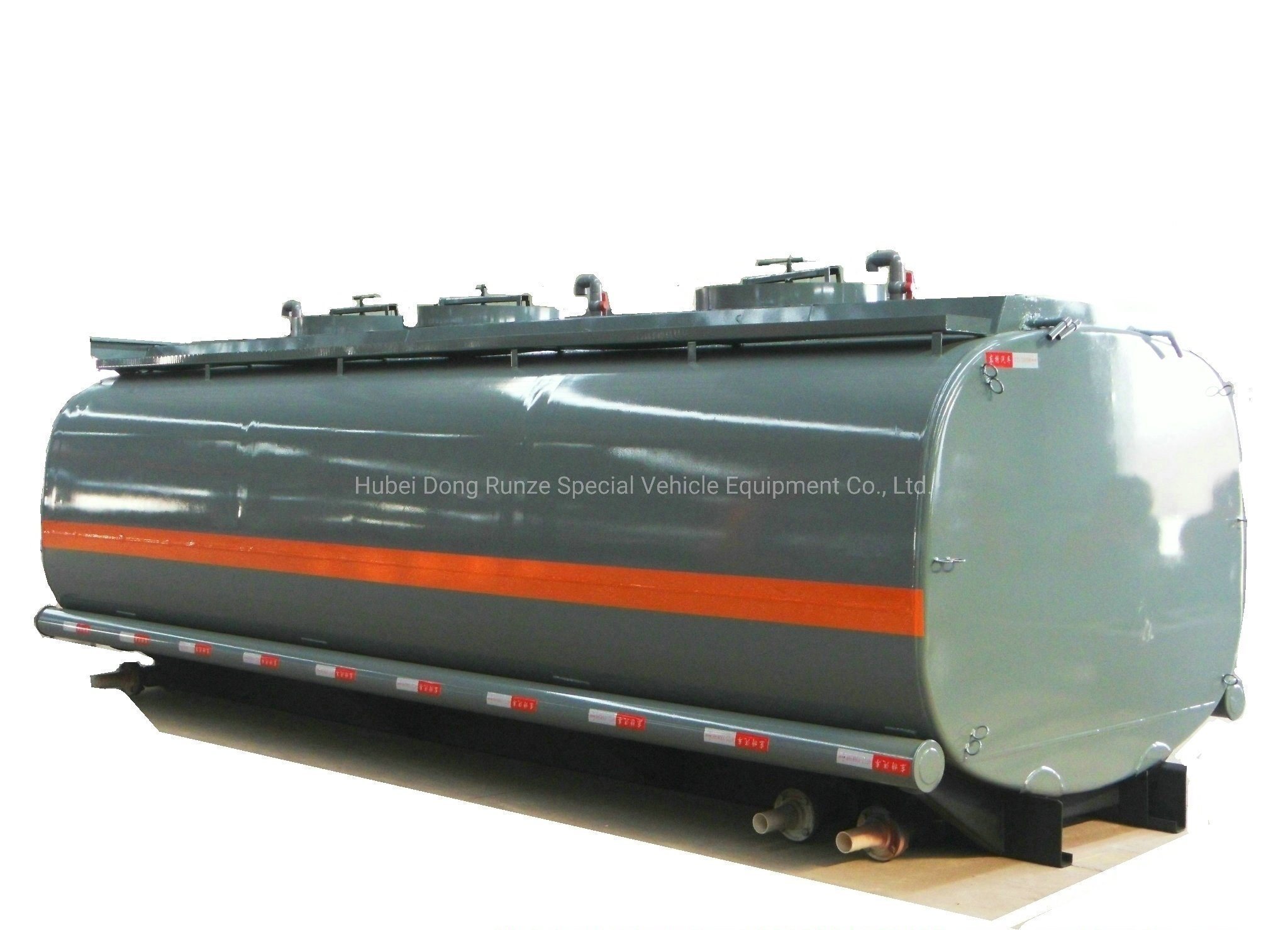 15KL Steel Lined PE HCl Hydrochloric Acid Liquid Road Transport Tanks 