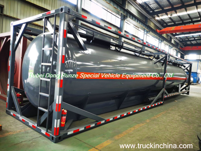 40FT 38KL Lined PE Tank Container for Un 3453 Phosphoric Acid H3po4 Inorganic Acid