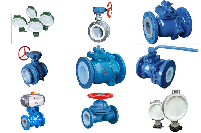  Pneumatic PTFE / F4 Lined Butterfly Valve Ball Valves CS/F46, D371F4-16C, Q641F46-16C 