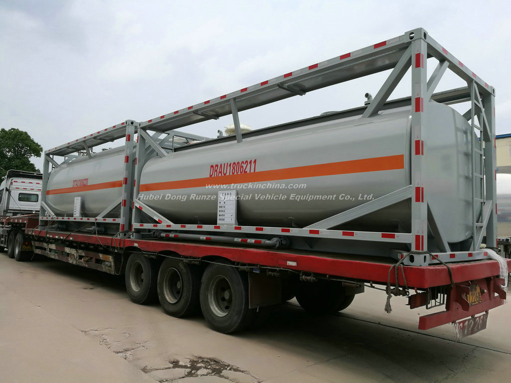 20FT Tank Container for Acetic Acid 5 % Steel Lined LDPE also for HCl (max 35%), NaOH (max 50%), NaCLO (max 15%), PAC (max 17%), H2SO4(60%, 98%), HF ( 48%),