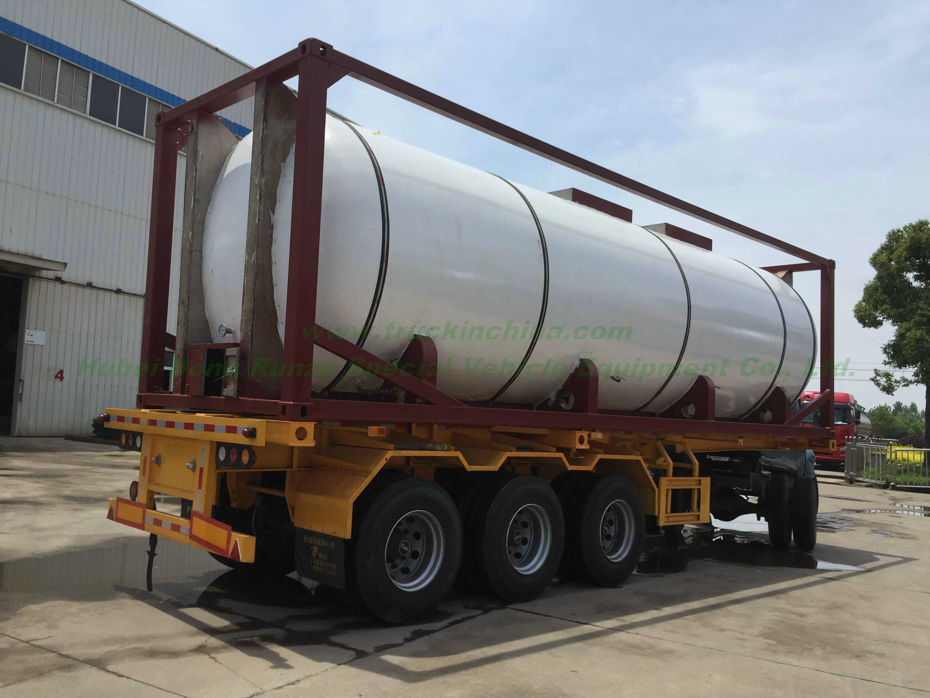 30FT T 4, T7 Stainless Steel Steam Heated Syrup Tank Container for Food Products 