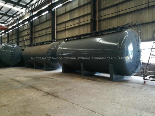 Customizing Checmial Acid Storage Tank 60 M3 Steel Lined LLDPE Tank Used to Contain: HCl (max 35%) , Naoh (max 50%) , Naclo (max 10%) , PAC (max 17%) , H2so4