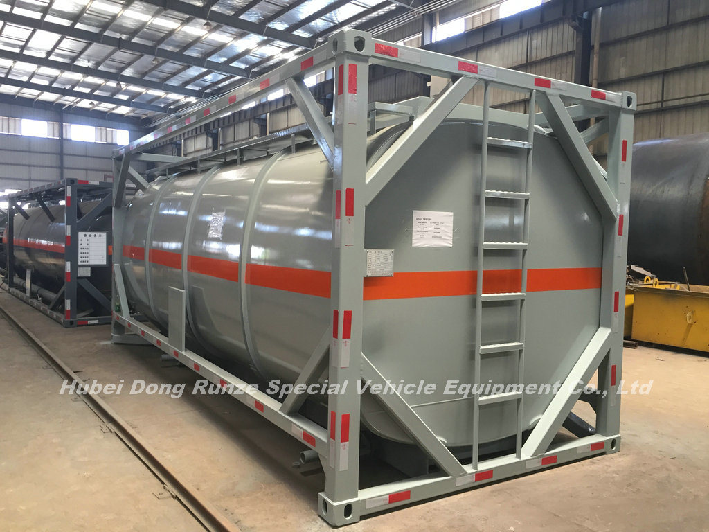 Class 8 Naclo 20FT Tank Container for Sodium Hypochlorite (NaClO max 15%) Solution Perfect for Transport Bleaching Liquid Un 1791