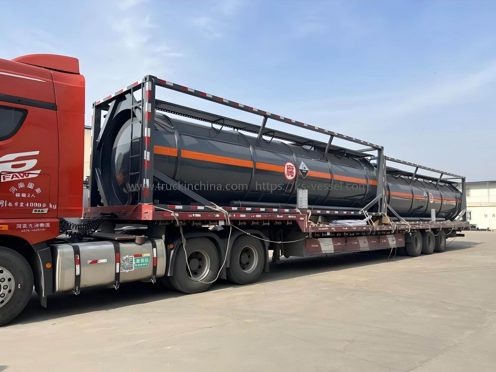 30ft iso tank container lined PTFE 33