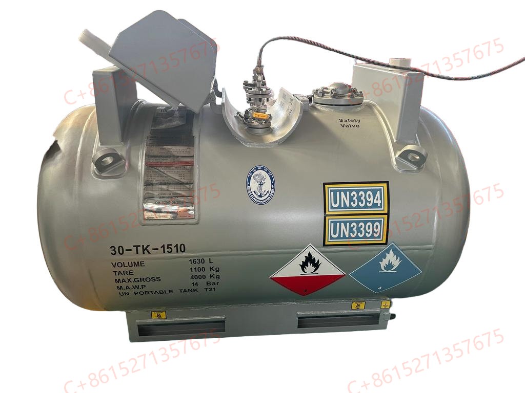 IMDG CCS ADR/RID Design -60℃ Metal Alky Petrochemical Catalyst C430 KS1630A-T21 UN Portable Tanks 1630 Liters 