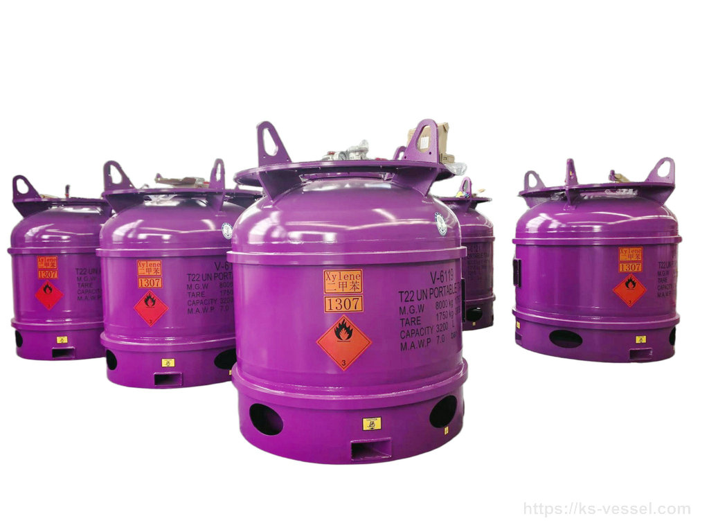 T22 UN PORTABLE TANK Stainless Steel for UN1307 Xylene 3200L Fluid Catalyst 