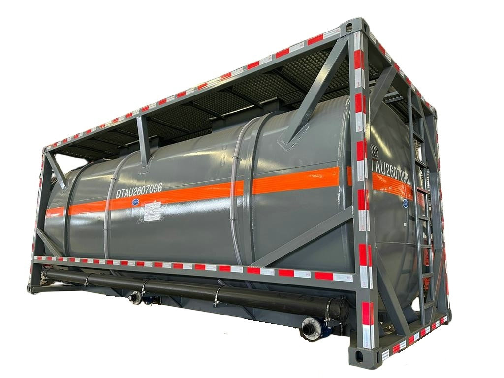 20ft T14 PE Lined 22k2 ISO Tank Container for Diluted Nitric Acid 30% Diluted Sulfuric Acid 93% 