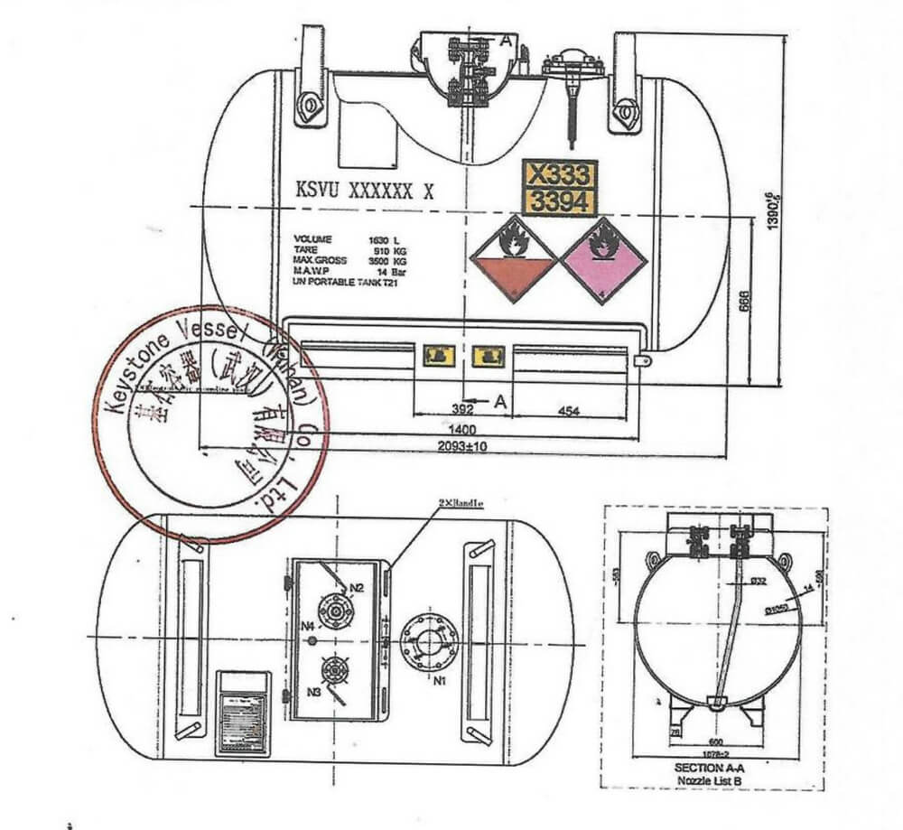 C-430 Saddle type Portable Tank