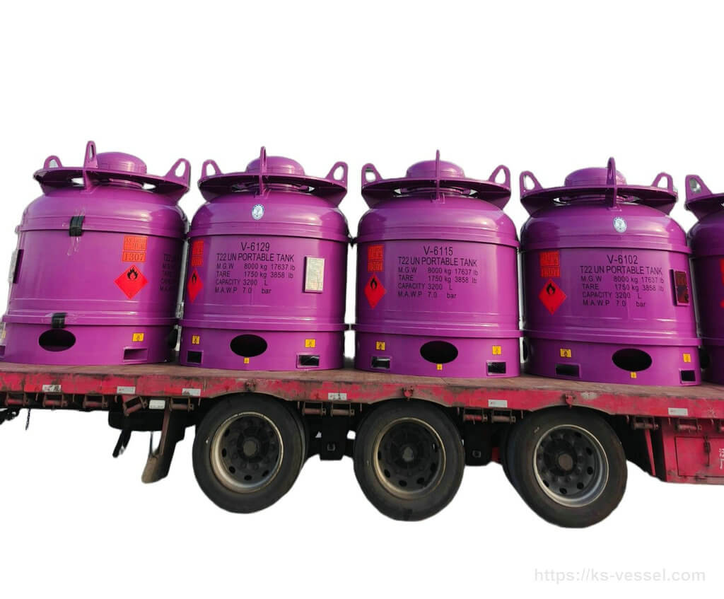 T22 UN PORTABLE TANK Stainless Steel for UN1307 Xylene 3200L Fluid Catalyst 