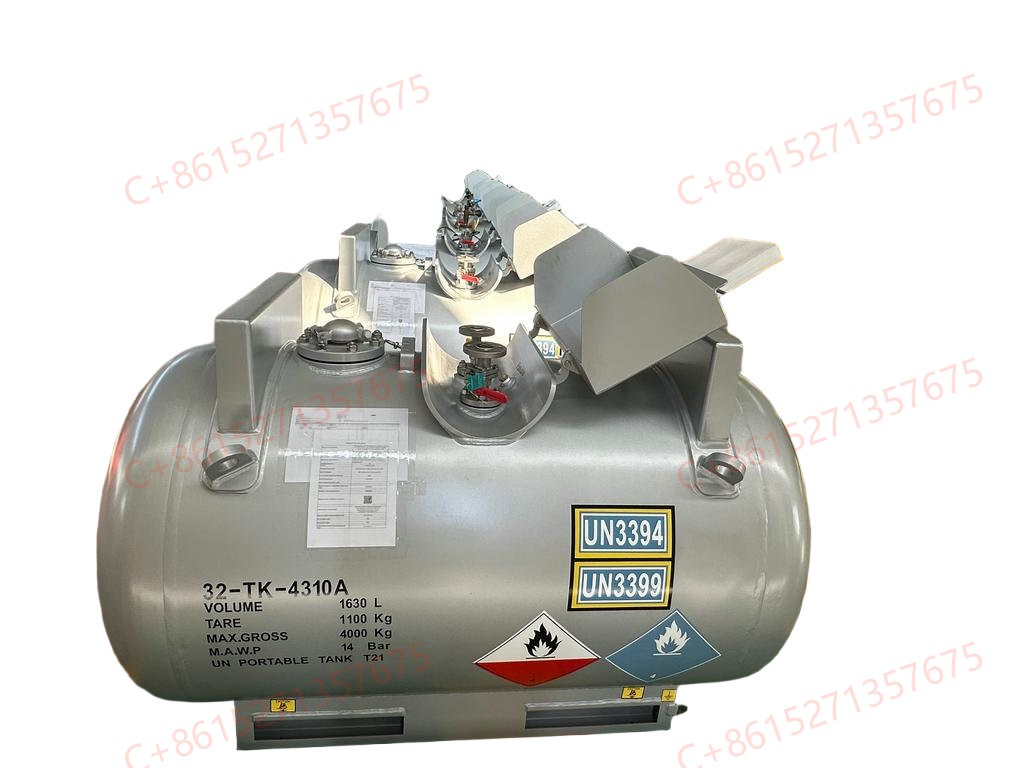 IMDG CCS ADR/RID Design -60℃ Metal Alky Petrochemical Catalyst C430 KS1630A-T21 UN Portable Tanks 1630 Liters 