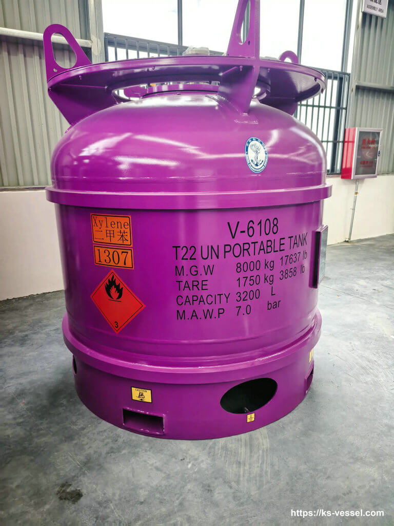 T22 UN PORTABLE TANK Stainless steel for Xylene UN1307 (23)